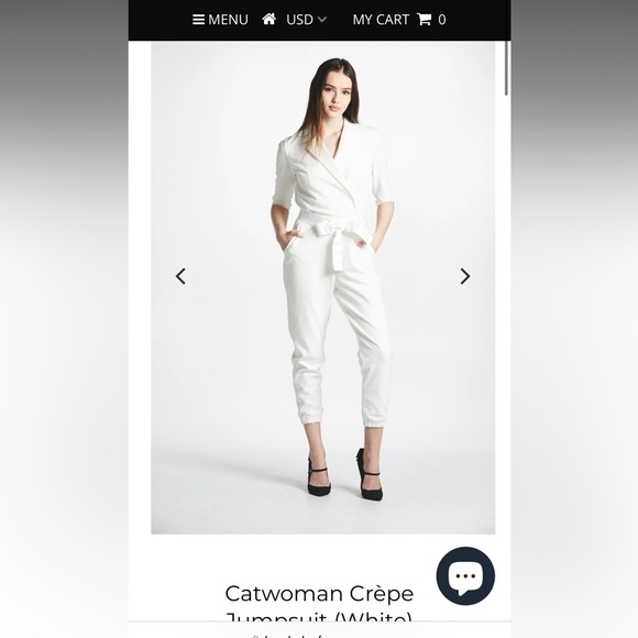 L’ecole des Femmes Catwoman Crepe Jumpsuit - Picture 5 of 11